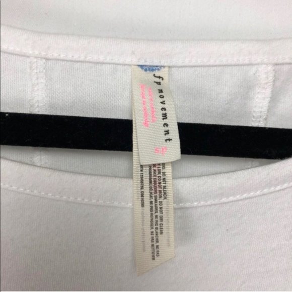 Free People White Mesh Oversized WILD Graphic Tee - Picture 3 of 7